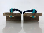 Japanese Traditonal Footwear Geta Wooden Clogs Vtg For Boys Yukata Kimono JK522