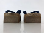 Japanese Traditonal Footwear Geta Wooden Clogs Vtg For Boys Yukata Kimono JK522
