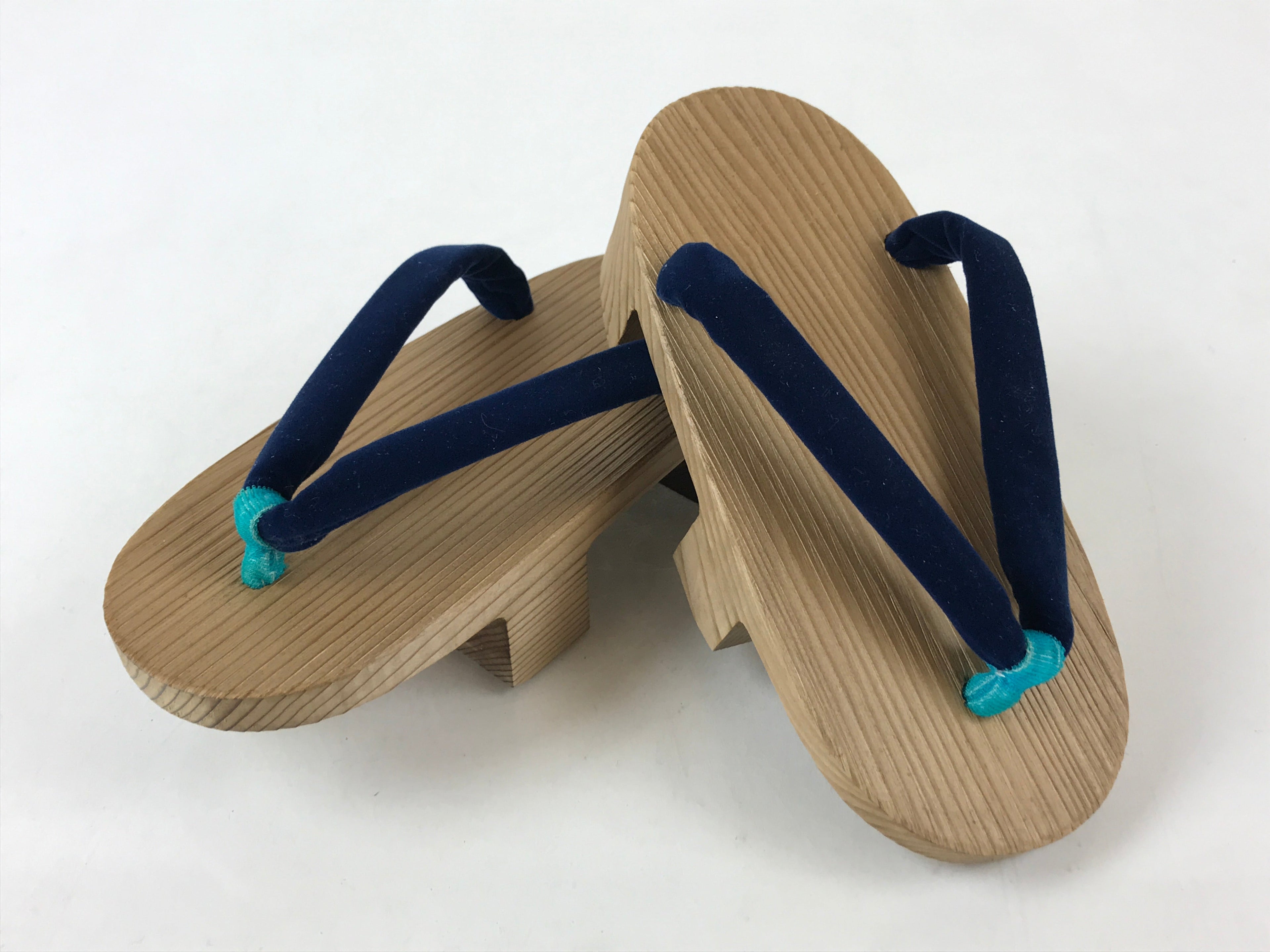 Japanese Traditonal Footwear Geta Wooden Clogs Vtg For Boys Yukata Kimono JK522