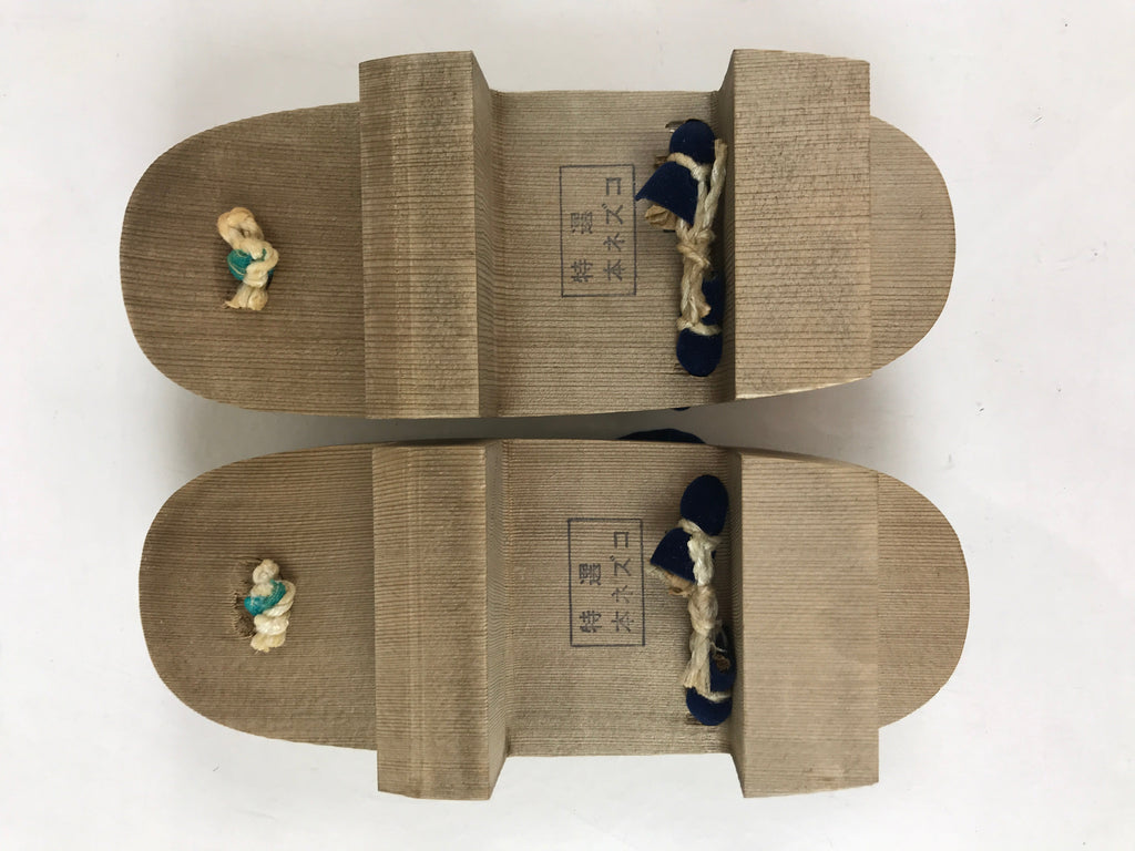 Japanese Traditonal Footwear Geta Wooden Clogs Vtg For Boys Yukata Kimono JK523