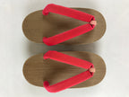 Japanese Traditonal Footwear Geta Wooden Clogs Vtg For Girls Yukata Kimono JK524
