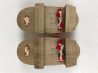 Japanese Traditonal Footwear Geta Wooden Clogs Vtg For Girls Yukata Kimono JK524