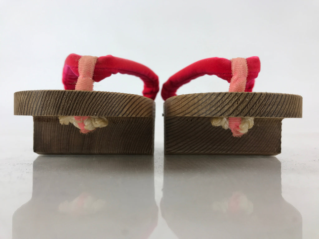 Japanese Traditonal Footwear Geta Wooden Clogs Vtg For Girls Yukata Kimono JK524