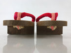 Japanese Traditonal Footwear Geta Wooden Clogs Vtg For Girls Yukata Kimono JK524