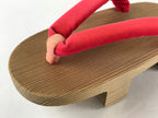 Japanese Traditonal Footwear Geta Wooden Clogs Vtg For Girls Yukata Kimono JK524