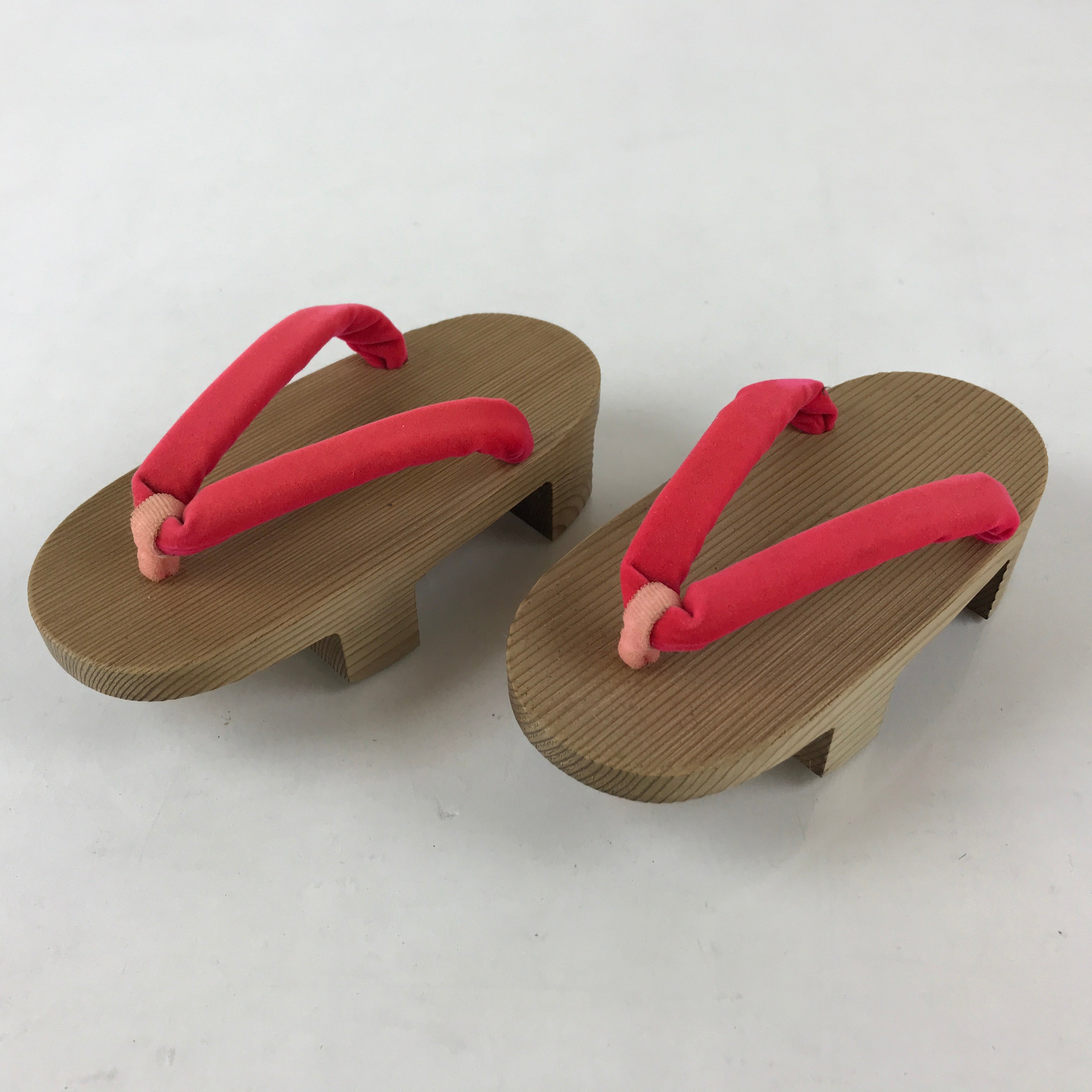 Japanese Traditonal Footwear Geta Wooden Clogs Vtg For Girls Yukata Kimono JK524