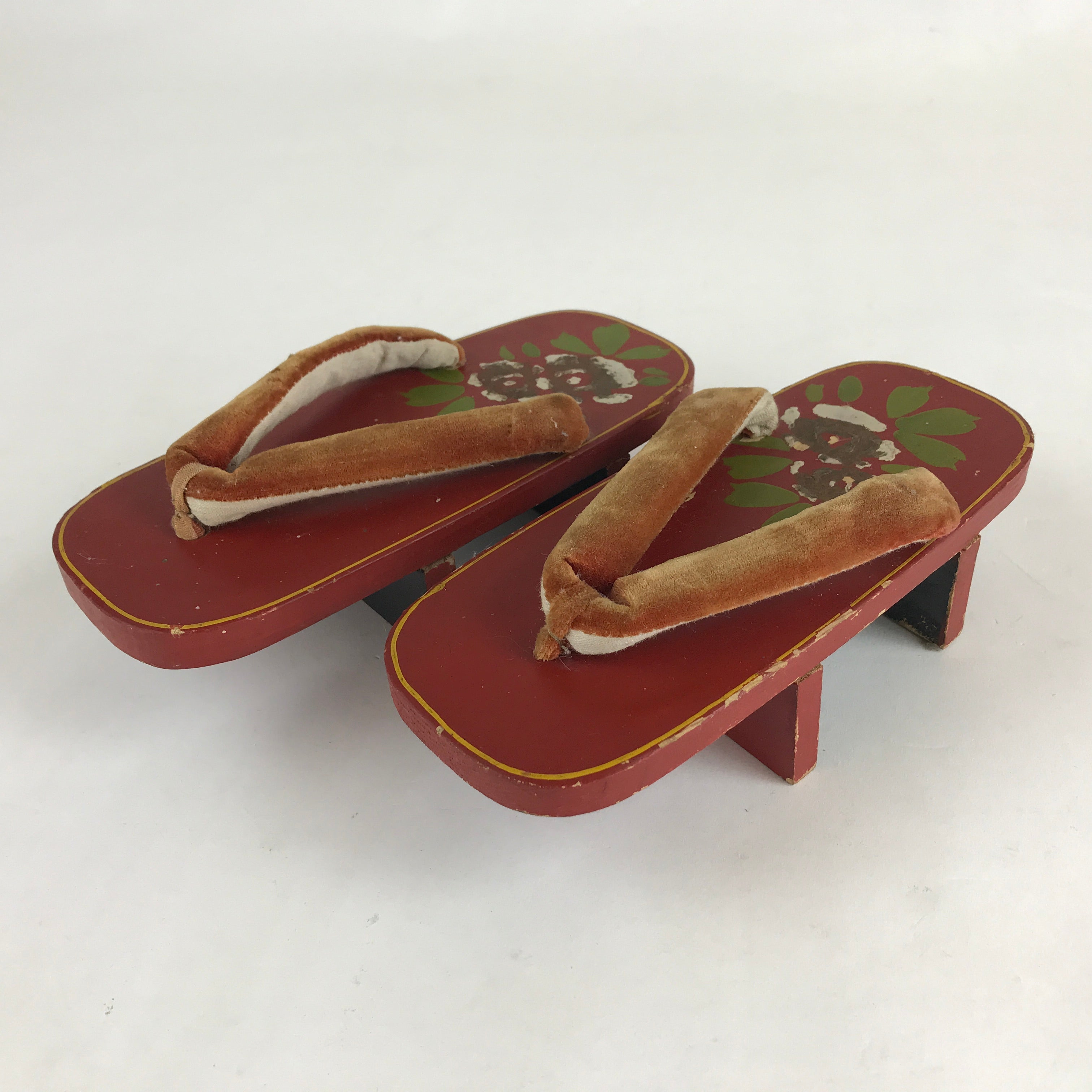 Tibetan wooden sandals worn by Buddhist monks.