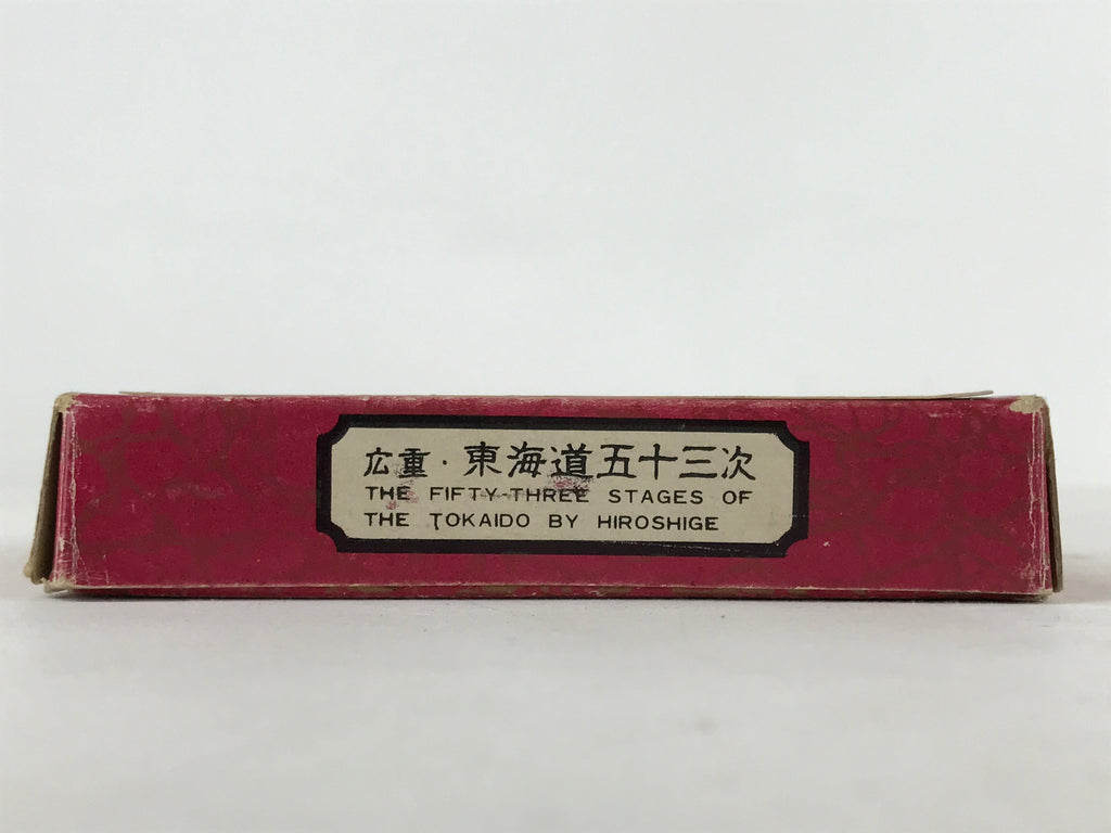 Japanese Ukiyoe Art Cards Hiroshige Fifty-Three Stages of Tokaido Vtg Box JK653