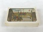 Japanese Ukiyoe Art Cards Hiroshige Fifty-Three Stages of Tokaido Vtg Box JK653