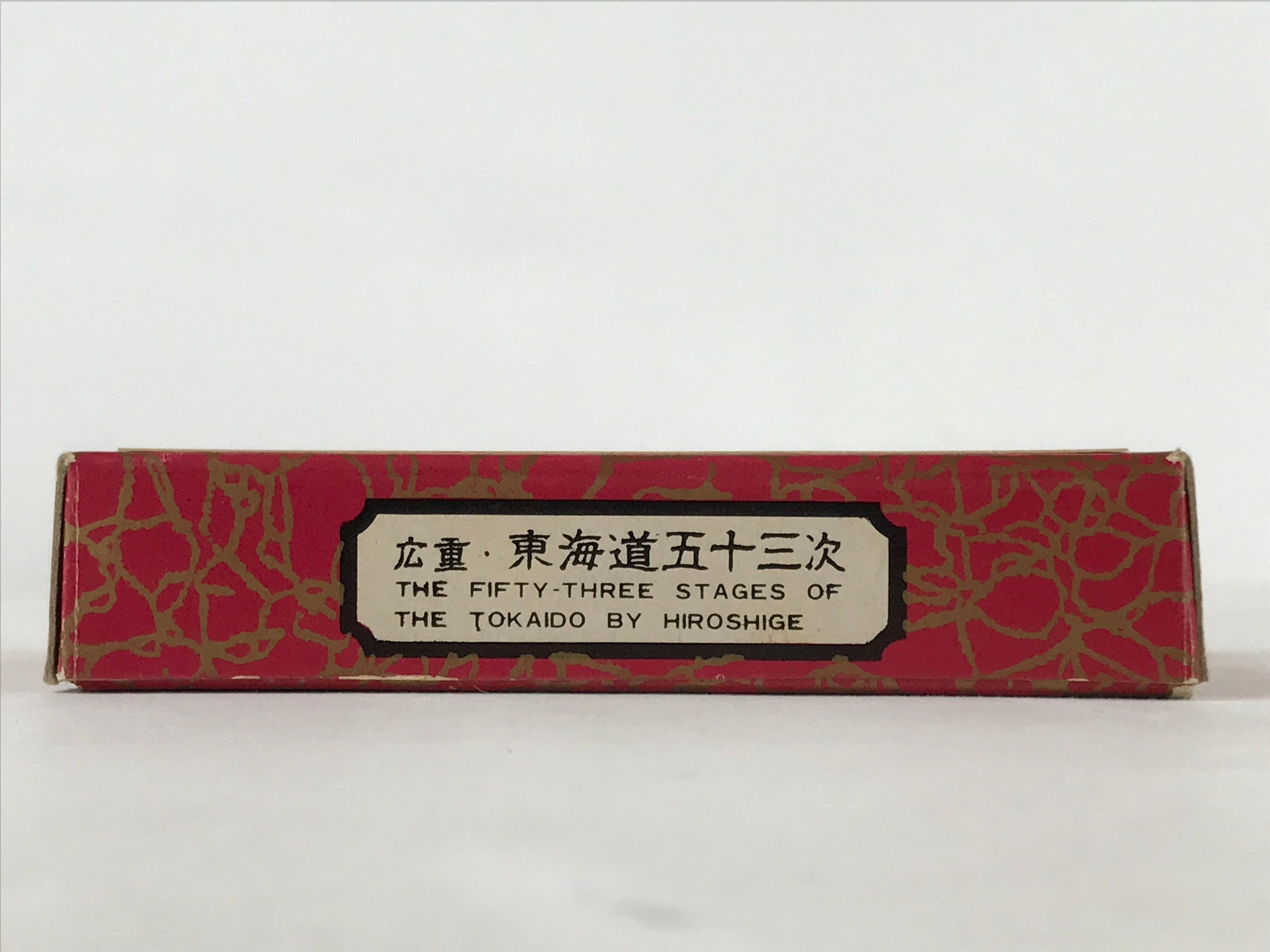 Japanese Ukiyoe Art Cards Hiroshige Fifty-Three Stages of Tokaido Vtg Box JK654