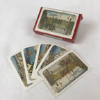 Japanese Ukiyoe Art Cards Hiroshige Fifty-Three Stages of Tokaido Vtg Box JK654