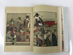 Japanese Ukiyoe Book Utamaro Bijinga Vtg Woodblock Print Shunga Art FL406
