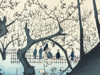 Japanese Ukiyoe Hiroshige Utagawa Kamedo Umeyashiki Meisho Edo Hyakkei FL216