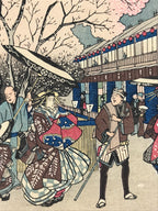 Japanese Ukiyoe Hiroshige Utagawa Vtg One Hundred Famous Views of Edo FL218