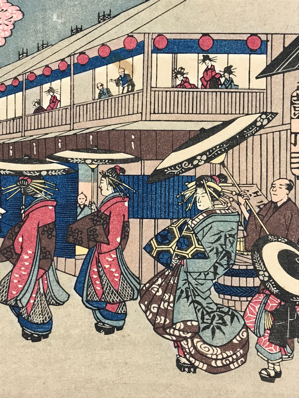 Japanese Ukiyoe Hiroshige Utagawa Vtg One Hundred Famous Views of Edo FL218