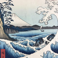 Japanese Ukiyoe Hiroshige Utagawa Vtg Thirty-six Views Of Mt.Fuji Suruga FL217