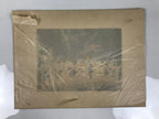 Japanese Ukiyoe Kamei Kyoto Daimonji Fire Sanjo Bridge Woodblock Print FL418