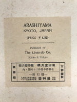 Japanese Ukiyoe Kamei Tobei Kyoto Arashiyama Bridge Woodblock Print FL417