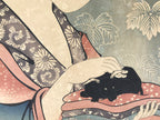 Japanese Ukiyoe Oiran Portrait Eishi Bijinga Geisha Woodblock Print Color FL457