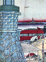 Japanese Ukiyoe Reproduction Utagawa Tokyo Yasukuni Shrine Woodblock Print FL419