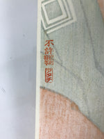 Japanese Ukiyoe Toshusai Sharaku Kabuki Actor Portrait Woodblock Print FL447