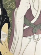 Japanese Ukiyoe Toshusai Sharaku Kabuki Actors Portrait Woodblock Print FL439