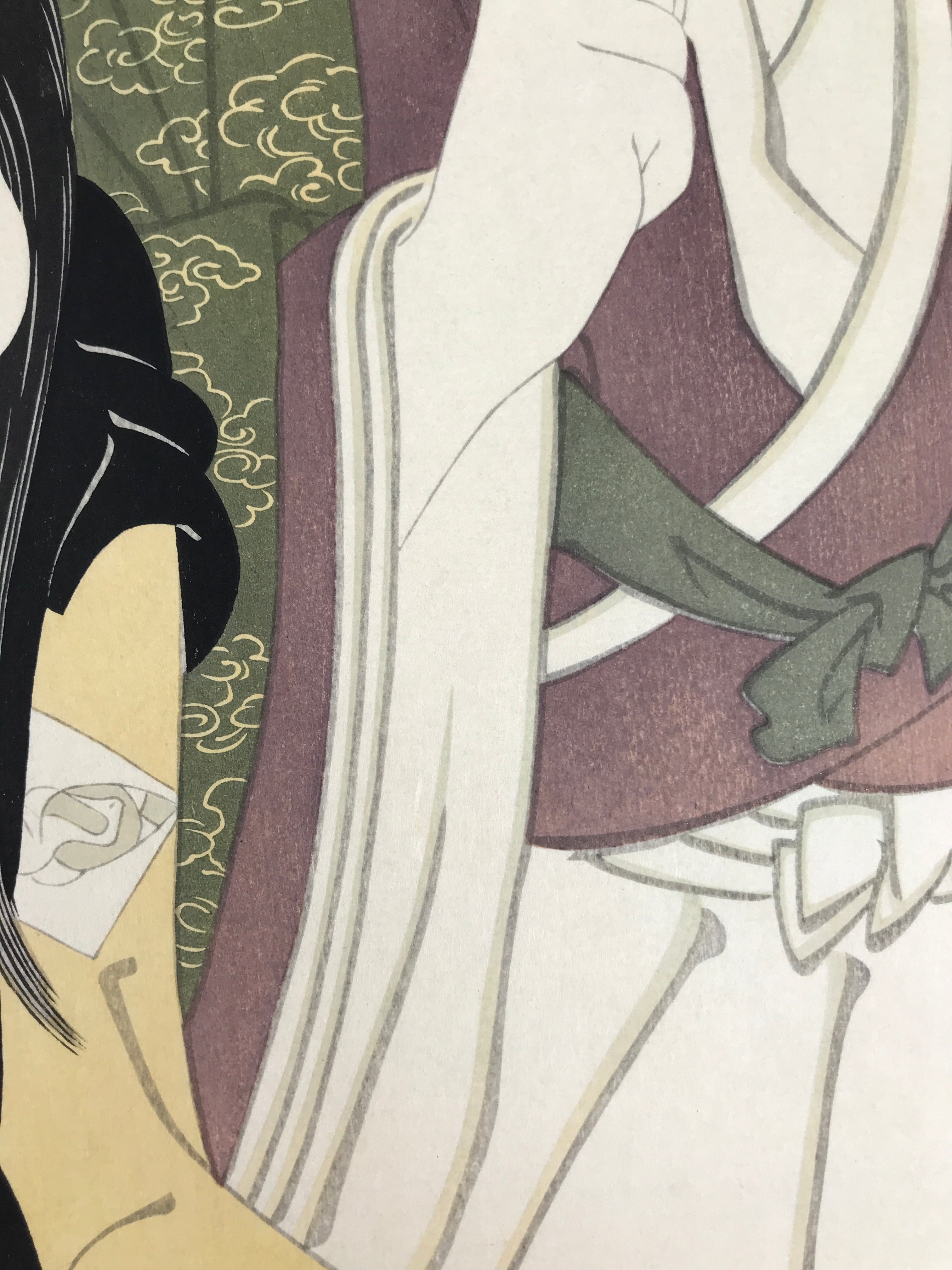Japanese Ukiyoe Toshusai Sharaku Kabuki Actors Portrait Woodblock Print FL439