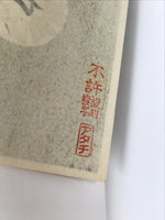 Japanese Ukiyoe Toshusai Sharaku Kabuki Actors Portrait Woodblock Print FL453