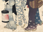 Japanese Ukiyoe Women Walking Geisha Torii Kiyonaga Woodblock Print FL468