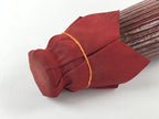 Japanese Umbrella Parasol Vtg Wagasa Bangasa Geisha Paper Red Flowers JK520