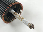 Japanese Umbrella Parasol Wagasa Vtg Paper Bangasa Geisha Black Brown JK629