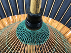 Japanese Umbrella Parasol Wagasa Vtg Paper Bangasa Geisha Black Brown JK629
