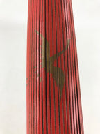 Japanese Umbrella Parasol Wagasa Vtg Paper Bangasa Geisha Red Gold JK630