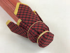 Japanese Umbrella Parasol Wagasa Vtg Paper Bangasa Geisha Red Gold JK630