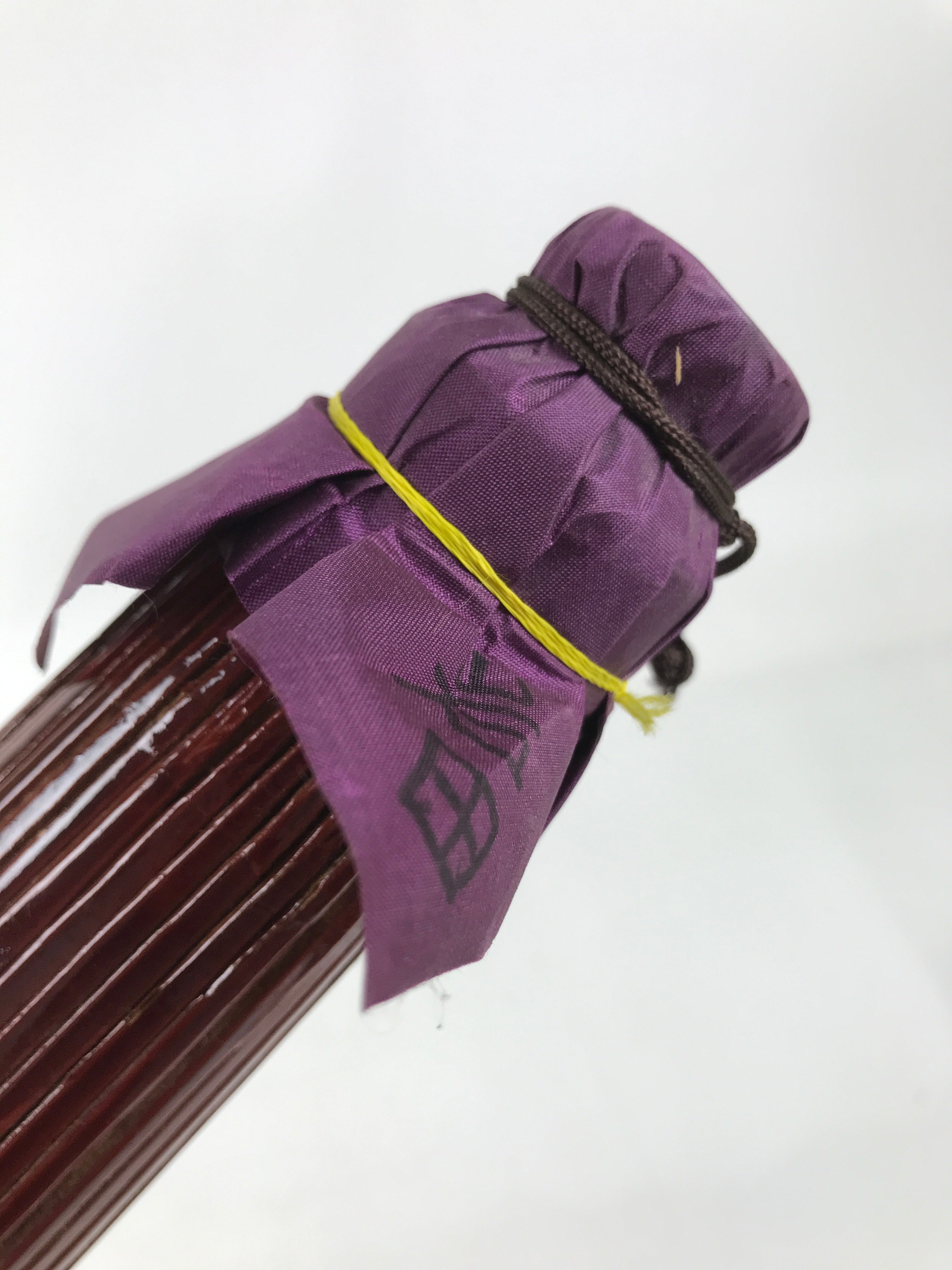 Japanese Umbrella Parasol Wagasa Vtg Paper Bangasa Geisha Simple Brown JK855