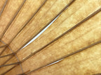 Japanese Umbrella Parasol Wagasa Vtg Paper Bangasa Geisha Simple Brown JK855