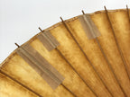 Japanese Umbrella Parasol Wagasa Vtg Paper Bangasa Geisha Simple Brown JK855