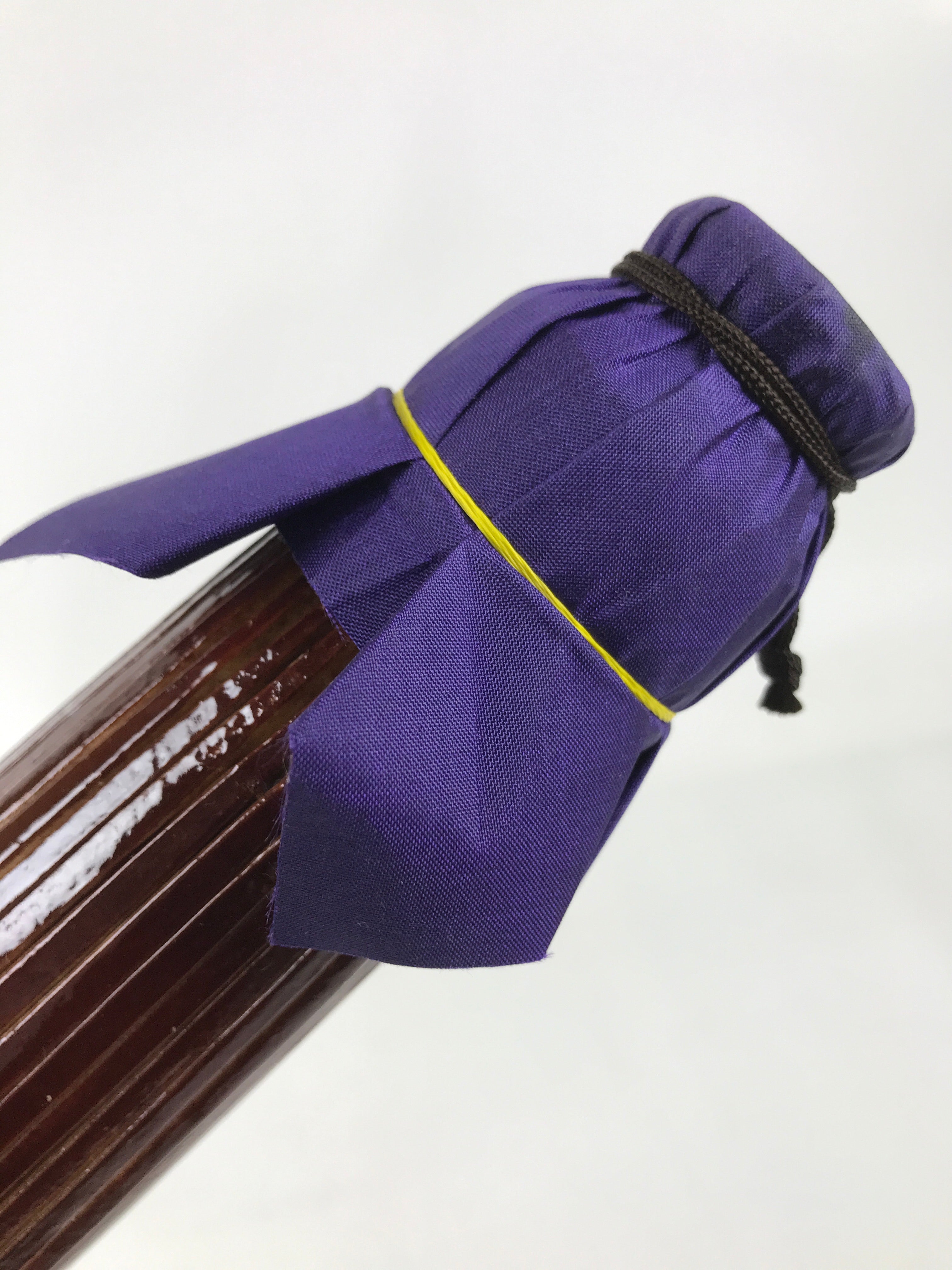 Japanese Umbrella Parasol Wagasa Vtg Paper Bangasa Geisha Simple Brown JK856