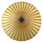 Japanese Umbrella Parasol Wagasa Vtg Paper Bangasa Geisha Simple Brown JK856