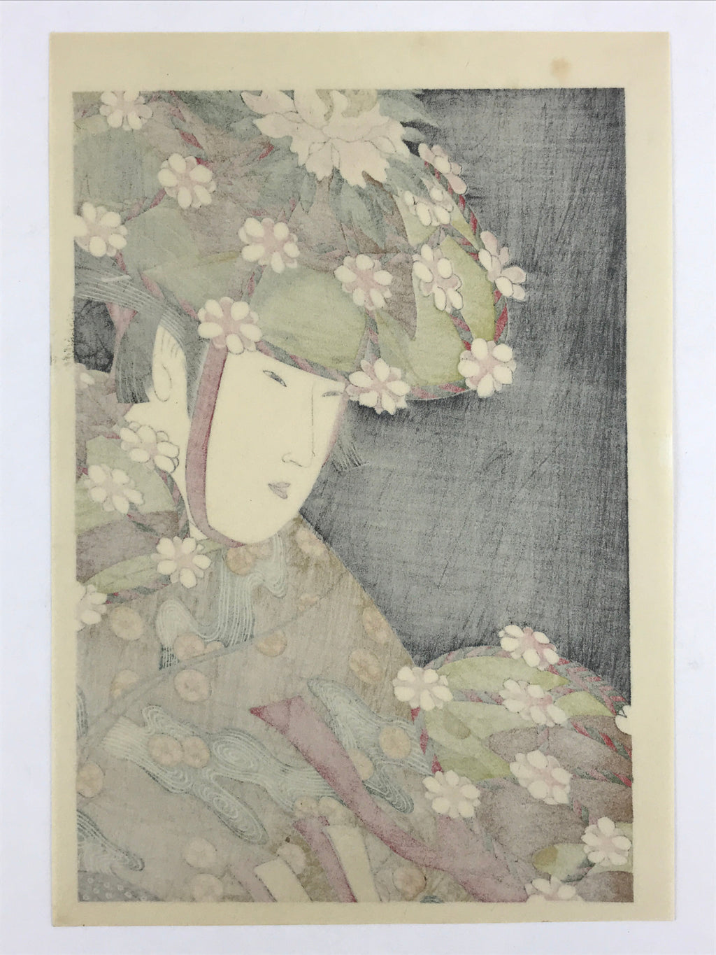 Japanese Utamaro Selection Ukiyo-e Woodblock Printing Hanga Lady Hanagasa FL190