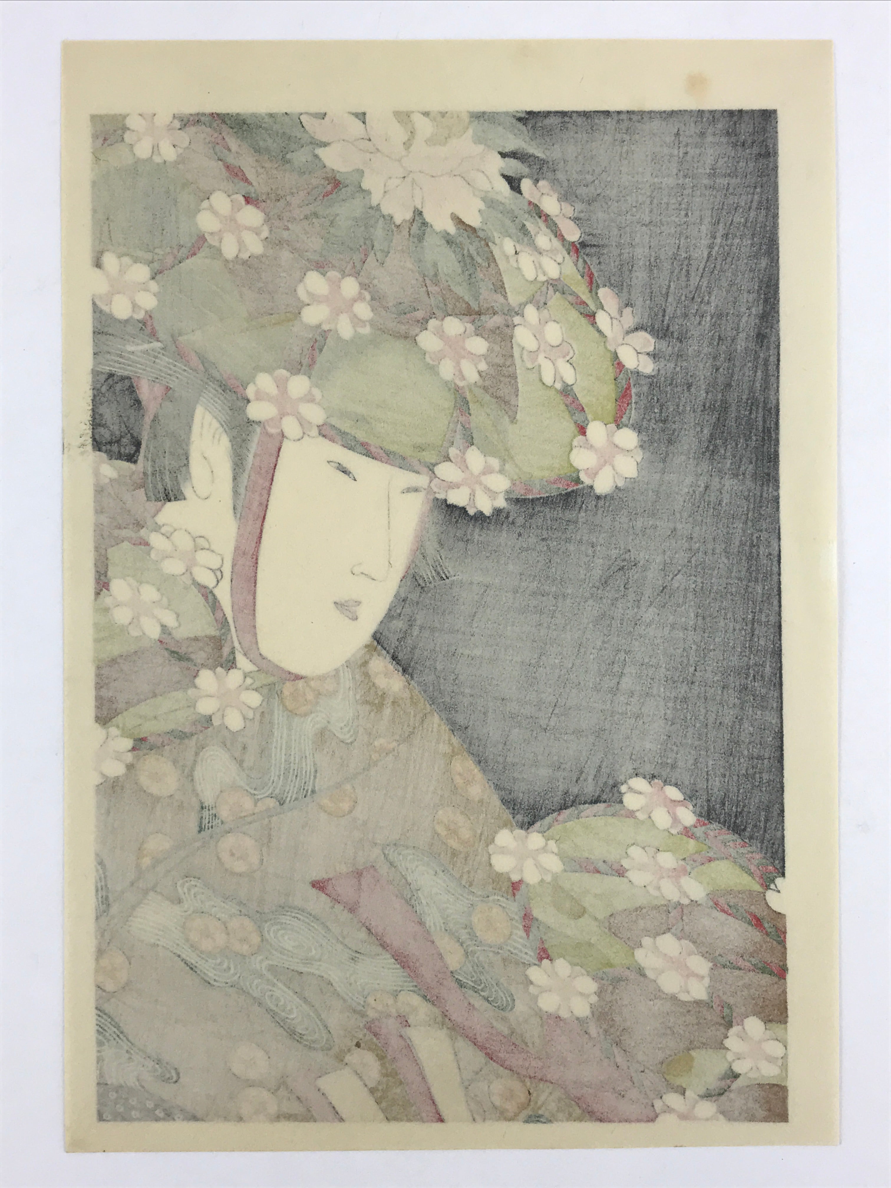 Japanese Utamaro Selection Ukiyo-e Woodblock Printing Hanga Lady Hanagasa FL190