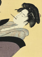 Japanese Utamaro Selection Ukiyoe Woodblock Print Hanga Women Daily Life FL205