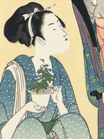 Japanese Utamaro Selection Ukiyoe Woodblock Print Hanga Women Daily Life FL205