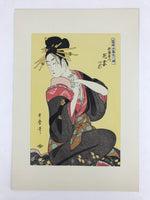 Japanese Utamaro Selection Ukiyoe Woodblock Printing Hanga Beautiful Geisha FL1