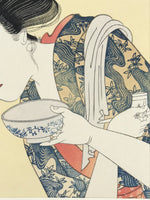 Japanese Utamaro Selection Ukiyoe Woodblock Printing Hanga Crafty Woman FL207