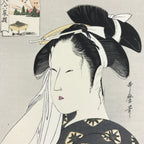 Japanese Utamaro Selection Ukiyoe Woodblock Printing Hanga Lady After Bath FL201