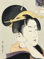 Japanese Utamaro Selection Ukiyoe Woodblock Printing Hanga Lady Geisha FL195