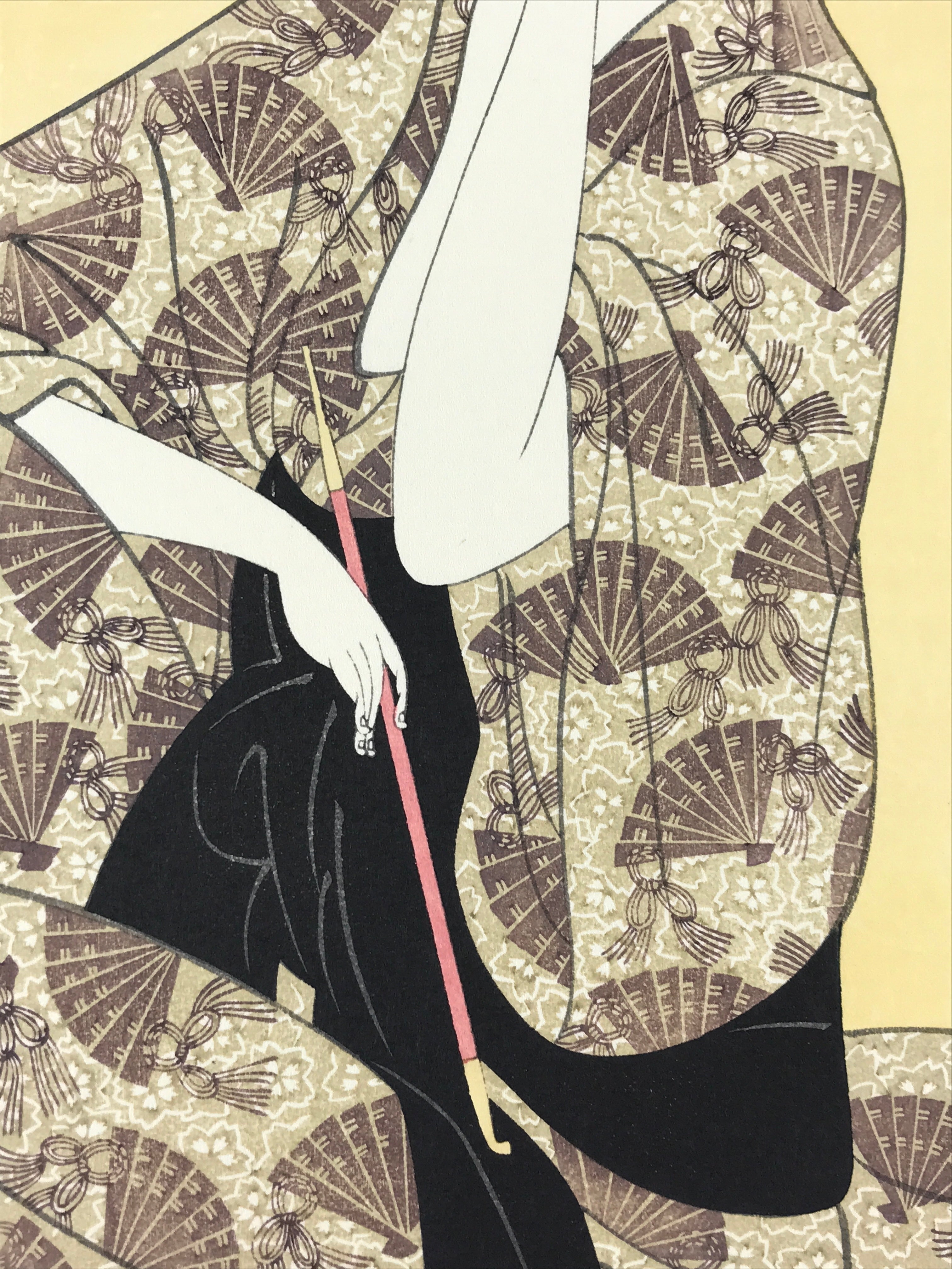 Japanese Utamaro Selection Ukiyoe Woodblock Printing Hanga Oiran Lady FL191