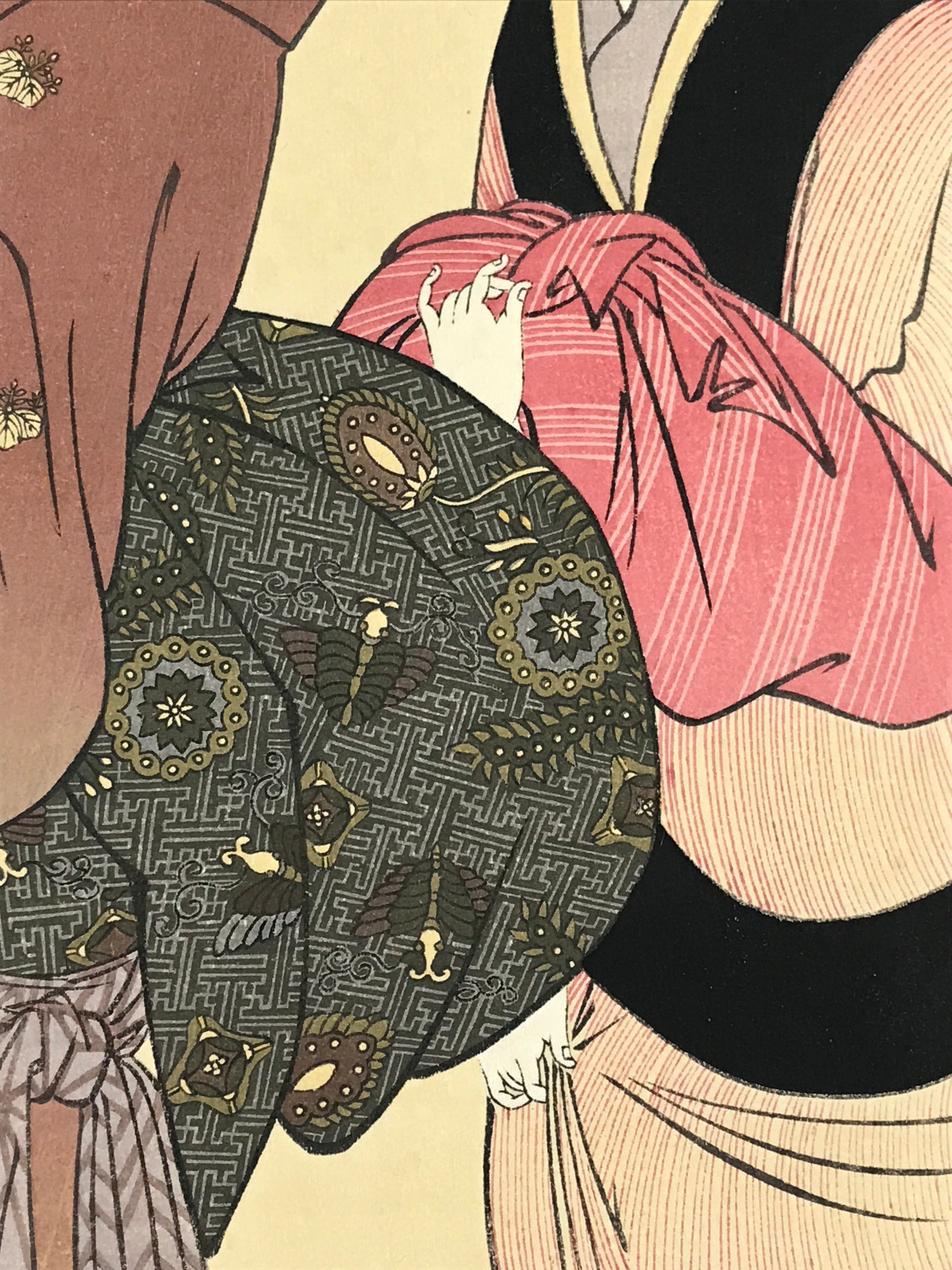 Japanese Utamaro Selection Ukiyoe Woodblock Printing Hanga Tsunokakushi FL209