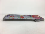 Japanese Vanity Case Comb Hair Brush And Mirror Set Vtg Bag with Clasp KB39